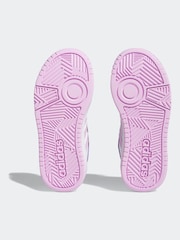 adidas White/Purple Hoops Trainers - Image 7 of 9