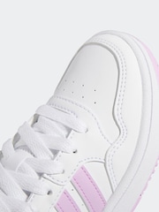 adidas White/Purple Hoops Trainers - Image 8 of 9