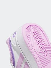 adidas White/Purple Hoops Trainers - Image 9 of 9