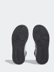adidas Grey White Hoops Mid Shoes - Image 7 of 9