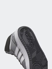adidas Grey White Hoops Mid Shoes - Image 9 of 9
