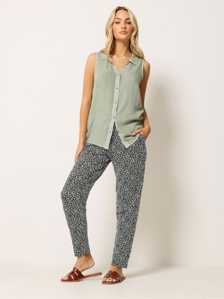 M&Co Black Petite Jersey Hareem Trousers - Image 2 of 5 M&Co Black Petite Jersey Hareem Trousers - Image 2 of 5