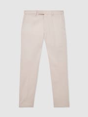 Reiss Stone Eastbury Cotton-Stretch Tailored-Fit Chinos - Image 2 of 6
