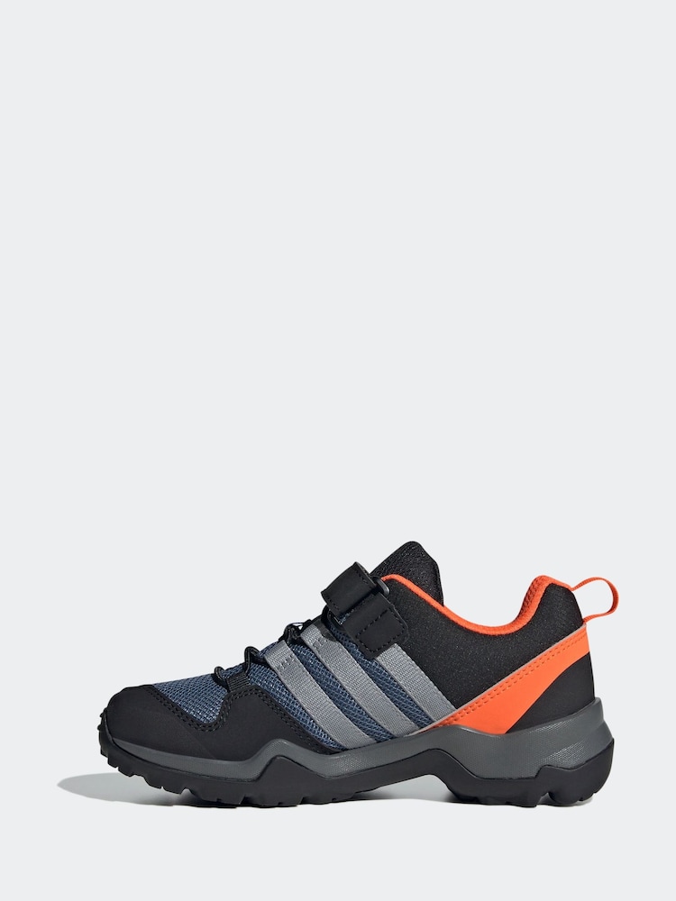 adidas Blue Kids Terrex AX2R Hook-and-Loop Hiking Trainers - Image 2 of 9