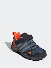 adidas Blue Kids Terrex AX2R Hook-and-Loop Hiking Trainers - Image 4 of 9