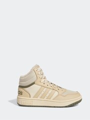 adidas Brown Kids Sportswear Hoops Mid 3.0 Trainers - Image 1 of 9