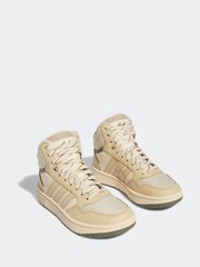 adidas Brown Kids Sportswear Hoops Mid 3.0 Trainers - Image 3 of 9