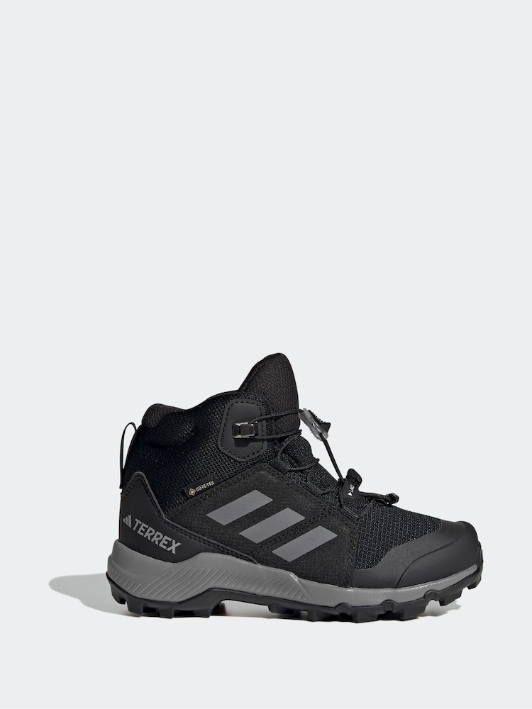 adidas Black Terrex Mid Gore-Tex Waterproof Hiking Boots - Image 2 of 10