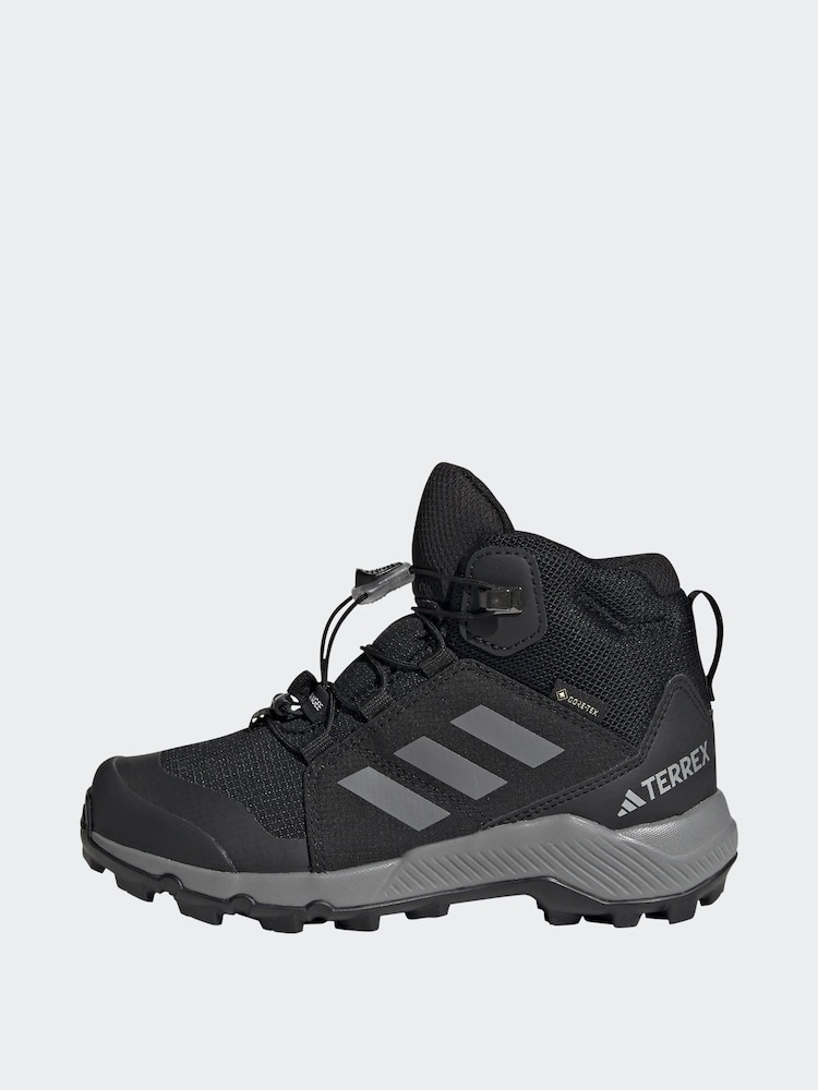adidas Black Terrex Mid Gore-Tex Waterproof Hiking Boots - Image 3 of 10