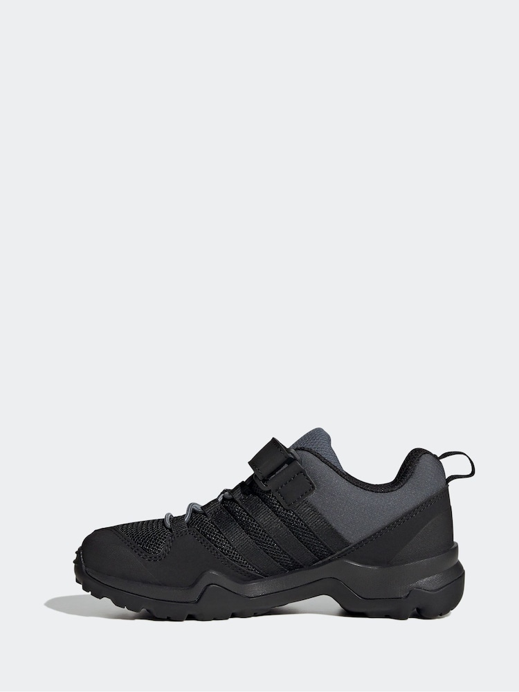 adidas Black Kids Terrex AX2R Hook-and-Loop Hiking Trainers - Image 2 of 9