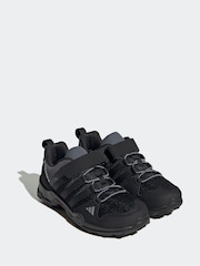adidas Black Kids Terrex AX2R Hook-and-Loop Hiking Trainers - Image 3 of 9