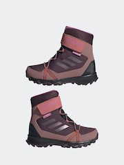 adidas Red Terrex Snow Hook-And-Loop Cold.Rdy Winter Boots - Image 4 of 9