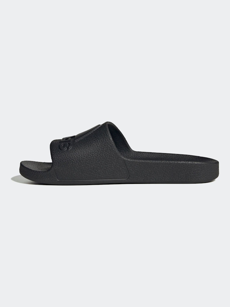 adidas Black Sportswear Adilette Aqua Slides - Image 2 of 9