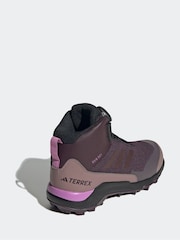 adidas Purple Terrex Winter Mid Boa Rain.Rdy Hiking Trainers - Image 3 of 9