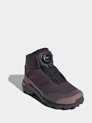 adidas Purple Terrex Winter Mid Boa Rain.Rdy Hiking Trainers - Image 4 of 9