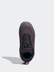 adidas Purple Terrex Winter Mid Boa Rain.Rdy Hiking Trainers - Image 6 of 9