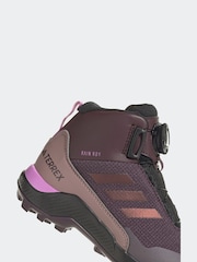 adidas Purple Terrex Winter Mid Boa Rain.Rdy Hiking Trainers - Image 9 of 9