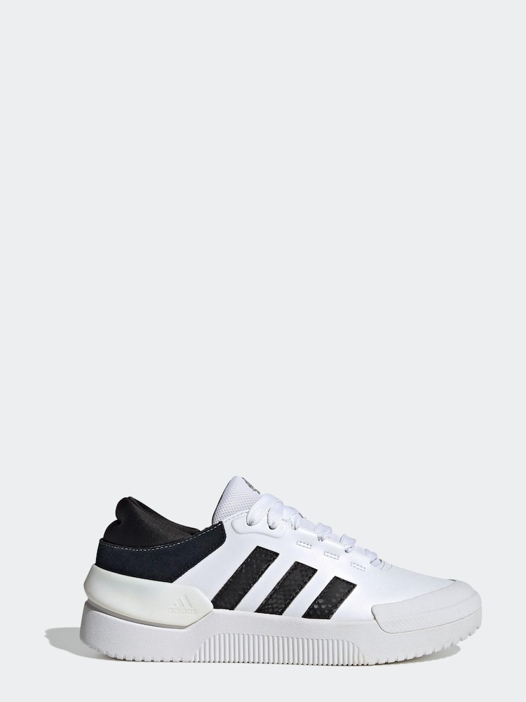 adidas White/Black Court Funk Shoes - Image 1 of 9