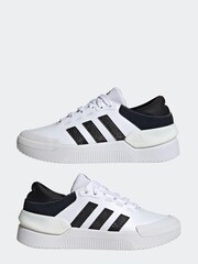 adidas White/Black Court Funk Shoes - Image 5 of 9