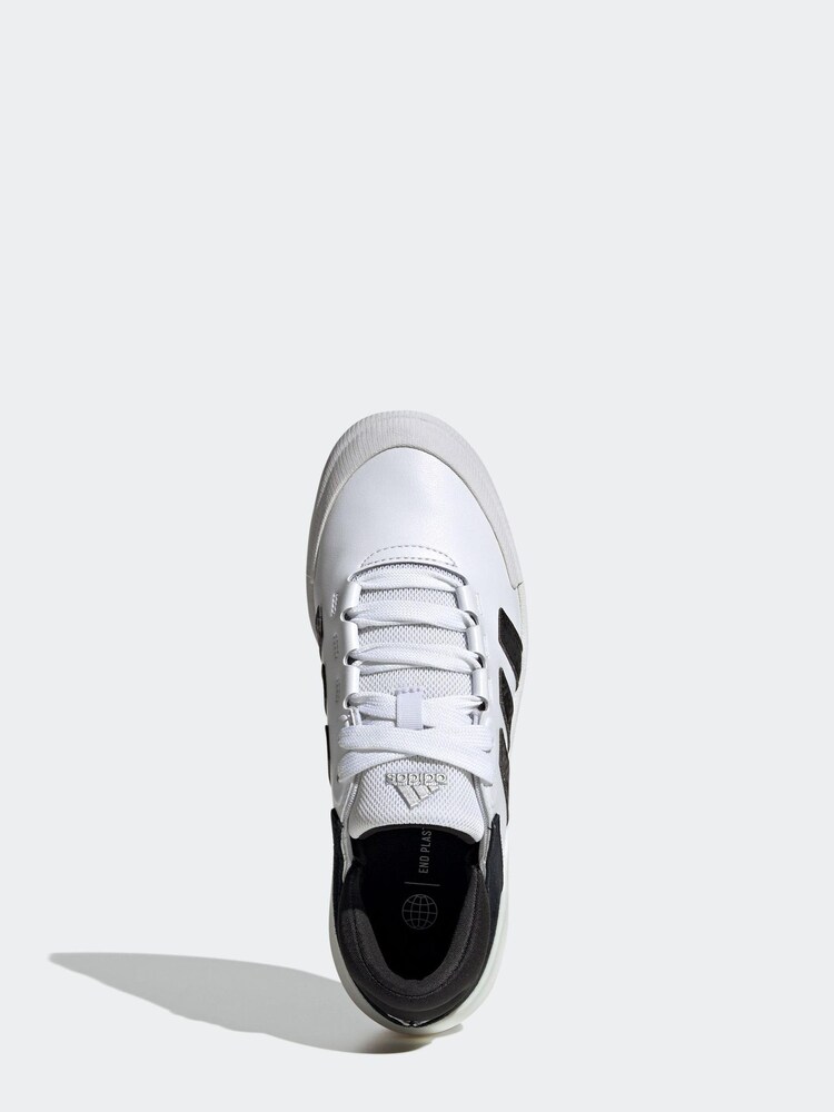adidas White/Black Court Funk Shoes - Image 6 of 9