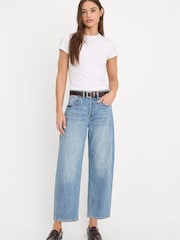 Good American Blue Vintage Barrel Ankle Jeans - Image 2 of 7