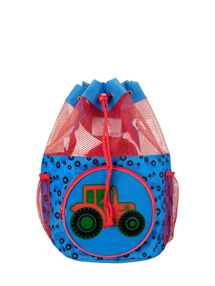 Character Blue Harry Bear Tractor Swimbag - Image 1 of 4