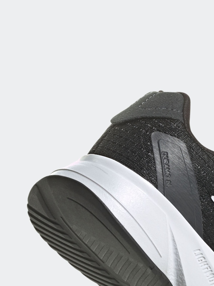 adidas Black/White Kids Duramo Shoes - Image 9 of 9