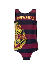 Character Red Harry Potter Striped Hogwarts Swimsuit - Image 1 of 4
