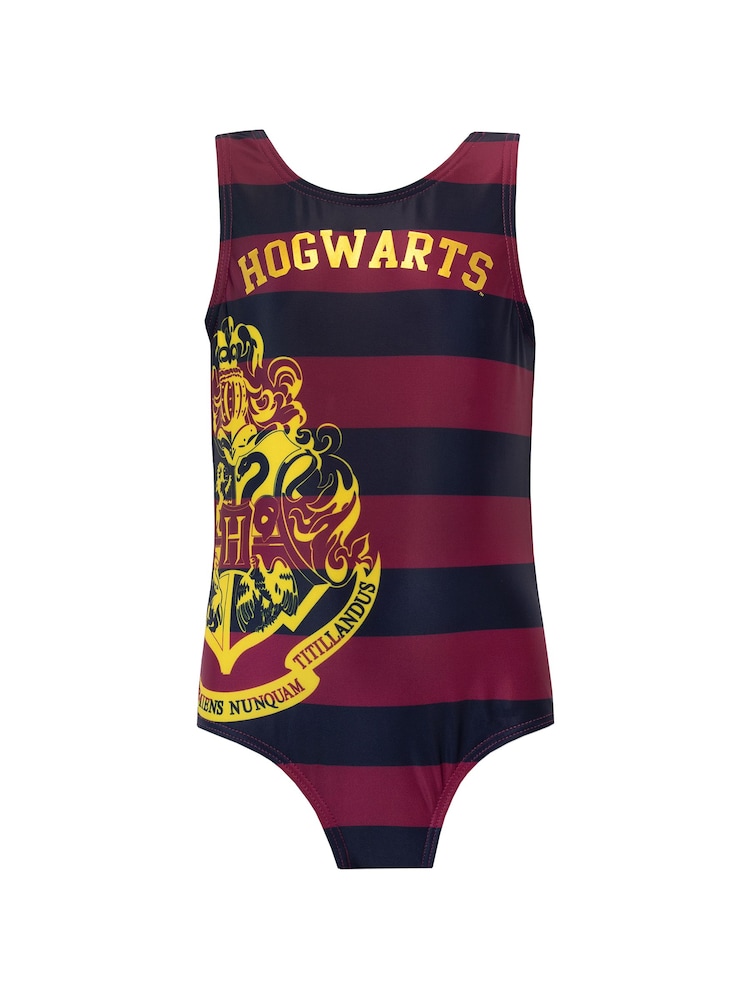 Character Red Harry Potter Striped Hogwarts Swimsuit - Image 1 of 4 Character Red Harry Potter Striped Hogwarts Swimsuit - Image 1 of 4
