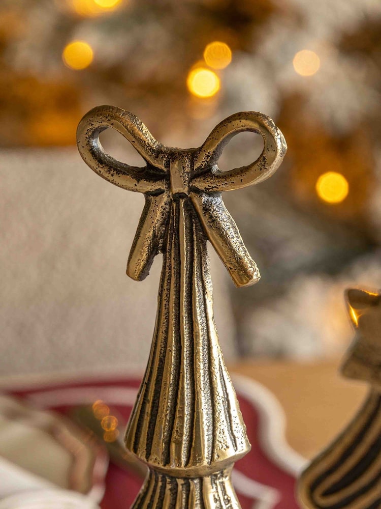 Gallery Home Gold Trio of Gilded Evergreen Charms - Image 2 of 5 Gallery Home Gold Trio of Gilded Evergreen Charms - Image 2 of 5