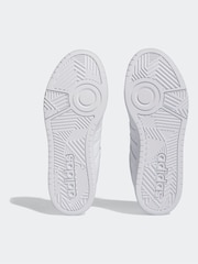 adidas White Originals Hoops 3.0 Low Classic Vintage Trainers - Image 7 of 9