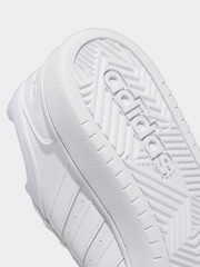 adidas White Originals Hoops 3.0 Low Classic Vintage Trainers - Image 9 of 9