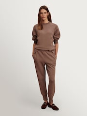 Varley Taupe Marl 25" The Slim Cuff Joggers - Image 2 of 9