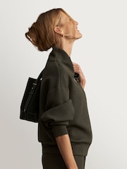 Varley Olive Marl Davidson Sweatshirt - Image 10 of 11