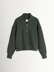 Varley Olive Marl Davidson Sweatshirt - Image 11 of 11
