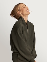 Varley Olive Marl Davidson Sweatshirt - Image 2 of 11