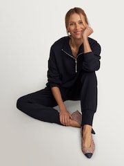 Varley Navy 25" The Slim Cuff Joggers - Image 8 of 10