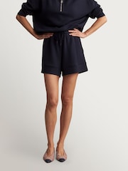 Varley Navy Atrium High Rise Shorts 4.5" - Image 3 of 8