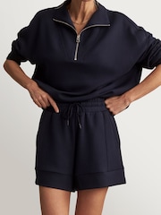 Varley Navy Atrium High Rise Shorts 4.5" - Image 6 of 8