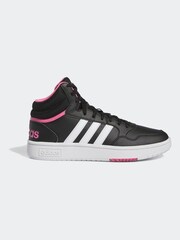 adidas Black Hoops 3.0 Mid Trainers - Image 1 of 9