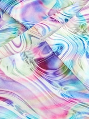 Pink/Blue/Purple Printed Leggings (3-16yrs) - Image 8 of 8