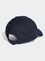 Blau - adidas – Baseball-Cap aus 100 % Baumwolle mit 3 Streifen - Bild 2 von 5
