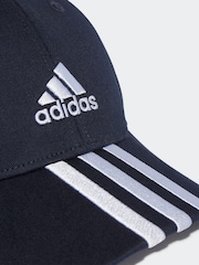 Blau - adidas – Baseball-Cap aus 100 % Baumwolle mit 3 Streifen - Bild 4 von 5