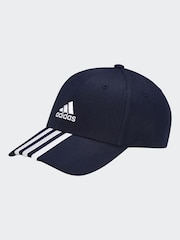 Blau - adidas – Baseball-Cap aus 100 % Baumwolle mit 3 Streifen - Bild 5 von 5