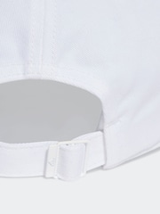 Weiß - adidas – Baseball-Cap aus 100 % Baumwolle mit 3 Streifen - Bild 4 von 4