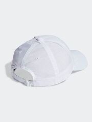 לבן - כובע מצחייה רקום בסגנון בייסבול של adidas - Image 2 of 4