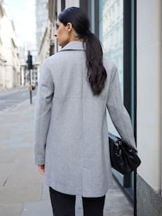 Threadbare Grey Single Breasted Formal Coat - Image 3 of 5