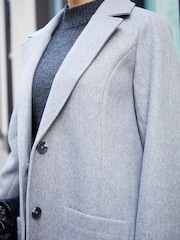 Threadbare Grey Single Breasted Formal Coat - Image 5 of 5