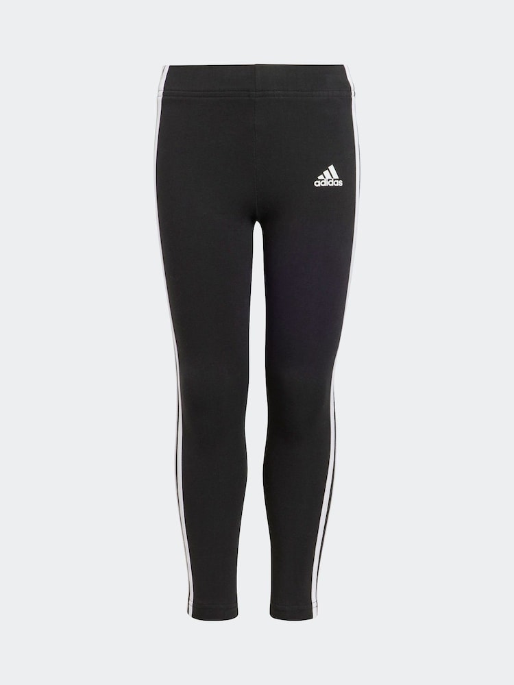adidas Black Kids Sportswear Tiberio 3-Stripes Colorblock Fleece Leggings Set - Image 2 of 8