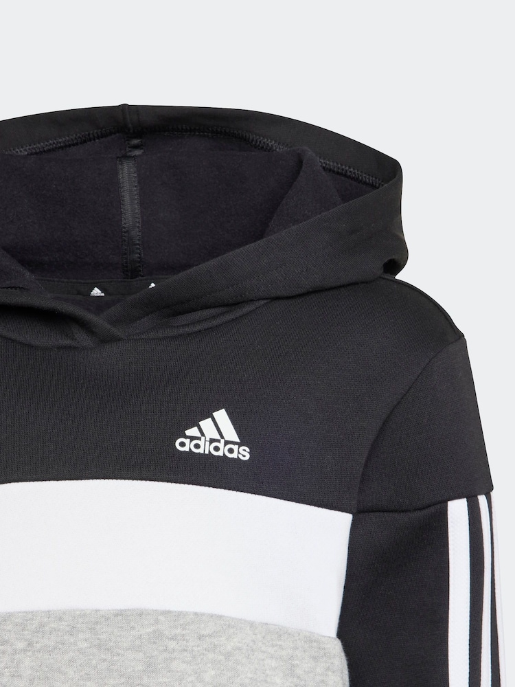 Ensemble adidas vêtements de sport pour enfants Tiberio 3 bandes color block en polaire - Image 6 of 8